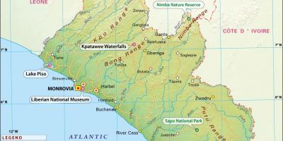 Žemėlapis Liberija