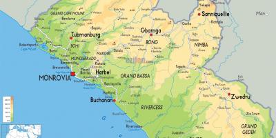 Piešti žemėlapį Liberijos
